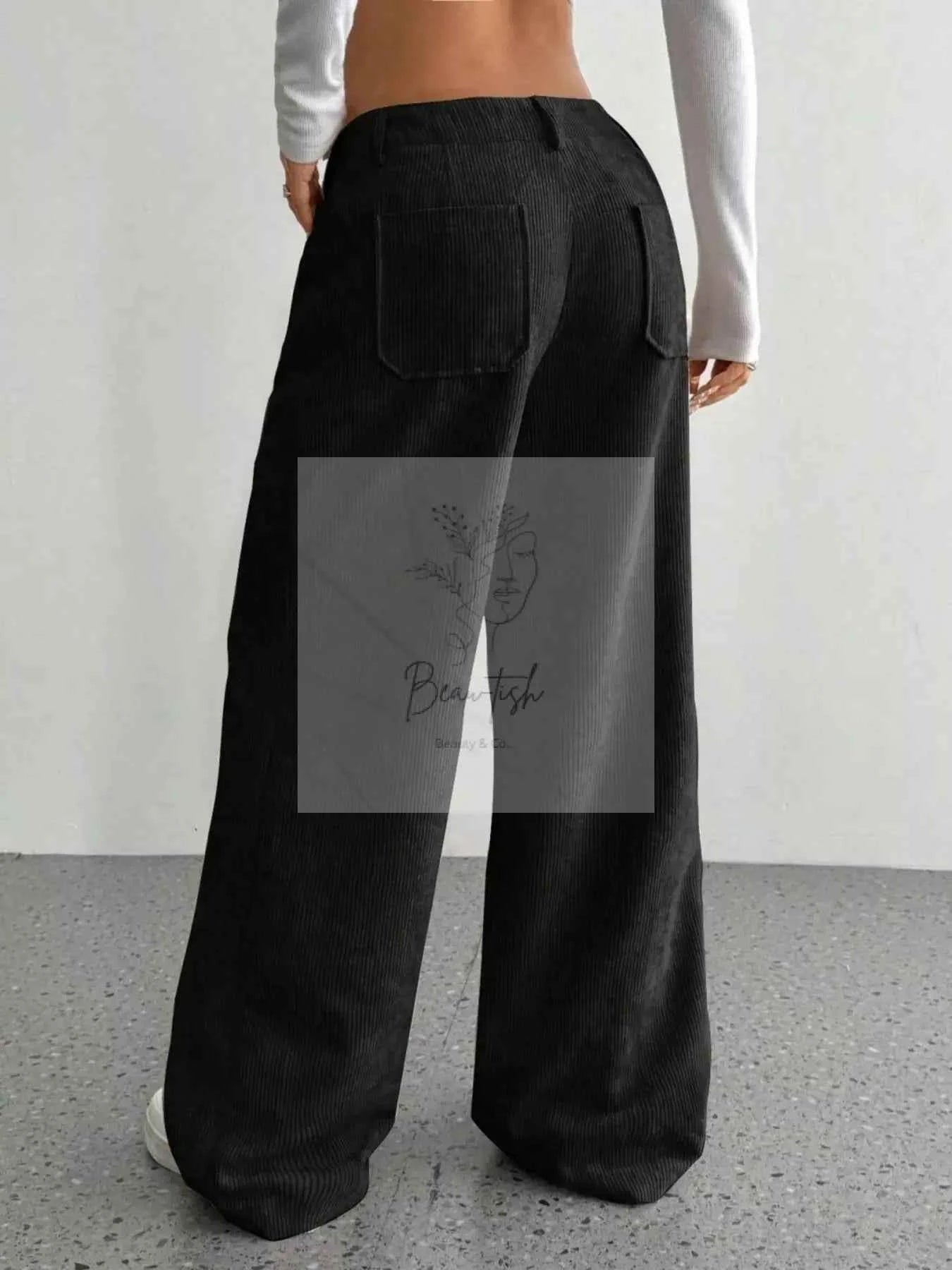 Wide Leg Corduroy Pants