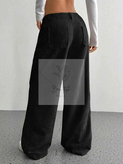 Wide Leg Corduroy Pants