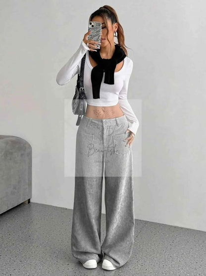 Wide Leg Corduroy Pants