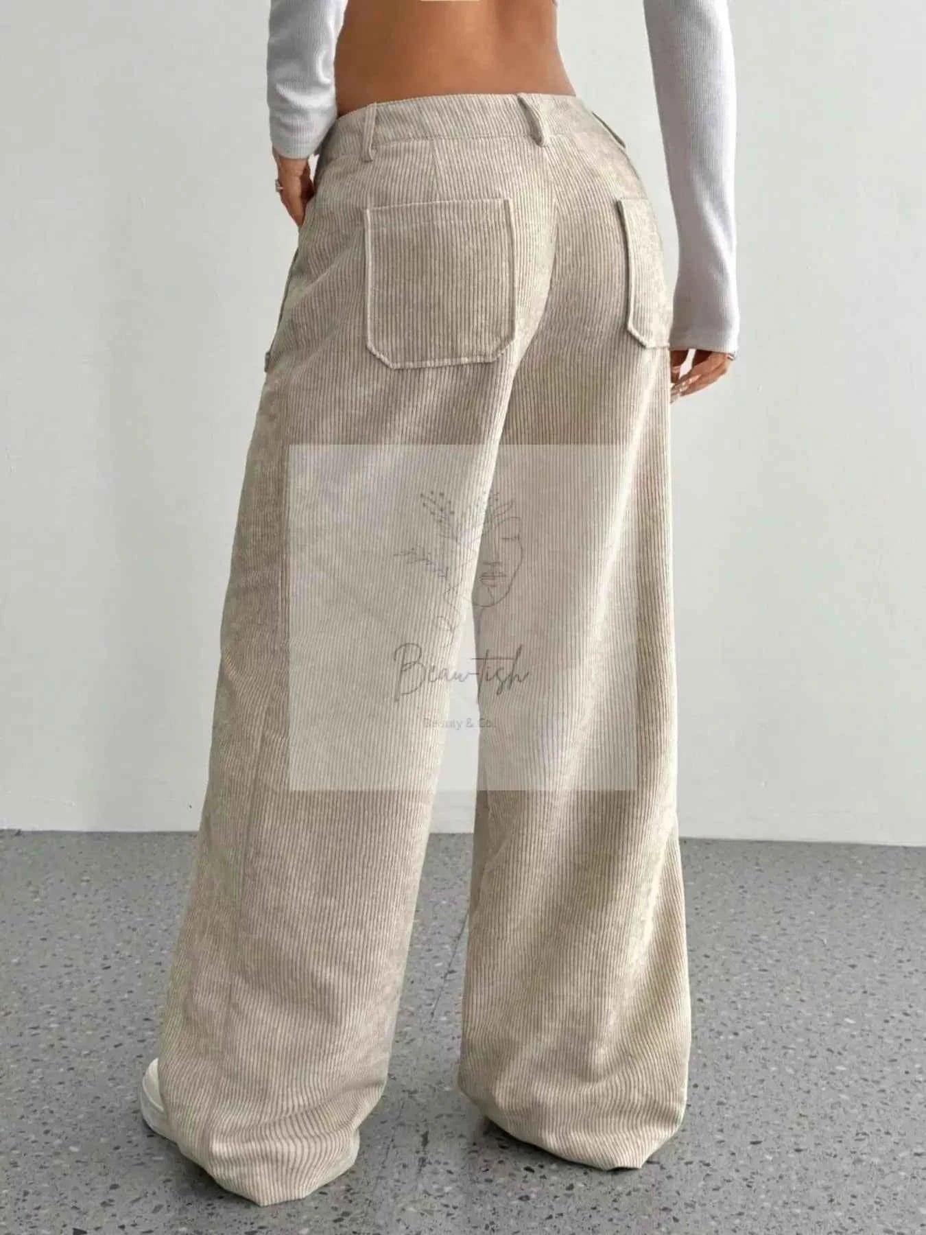 Wide Leg Corduroy Pants