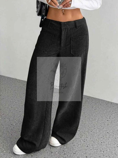Wide Leg Corduroy Pants
