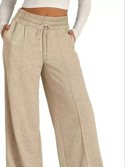 Wide Leg Drawstring Pants