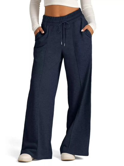 Wide Leg Drawstring Pants