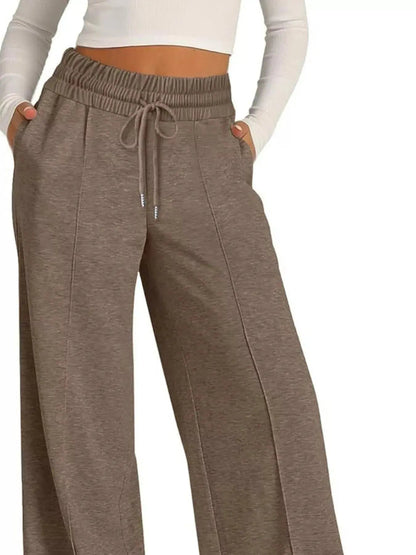 Wide Leg Drawstring Pants