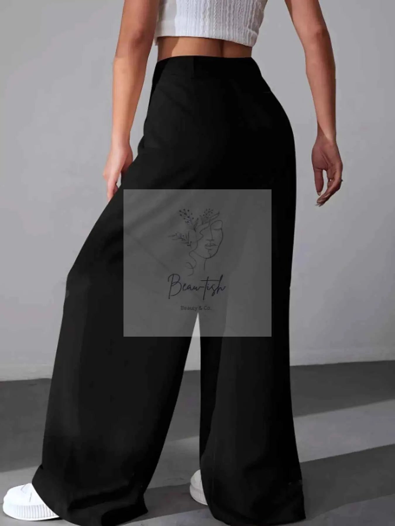 Wide Leg Pleated Pants
