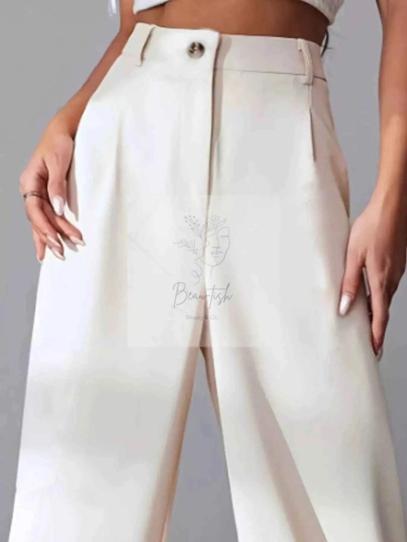 Wide Leg Pleated Pants