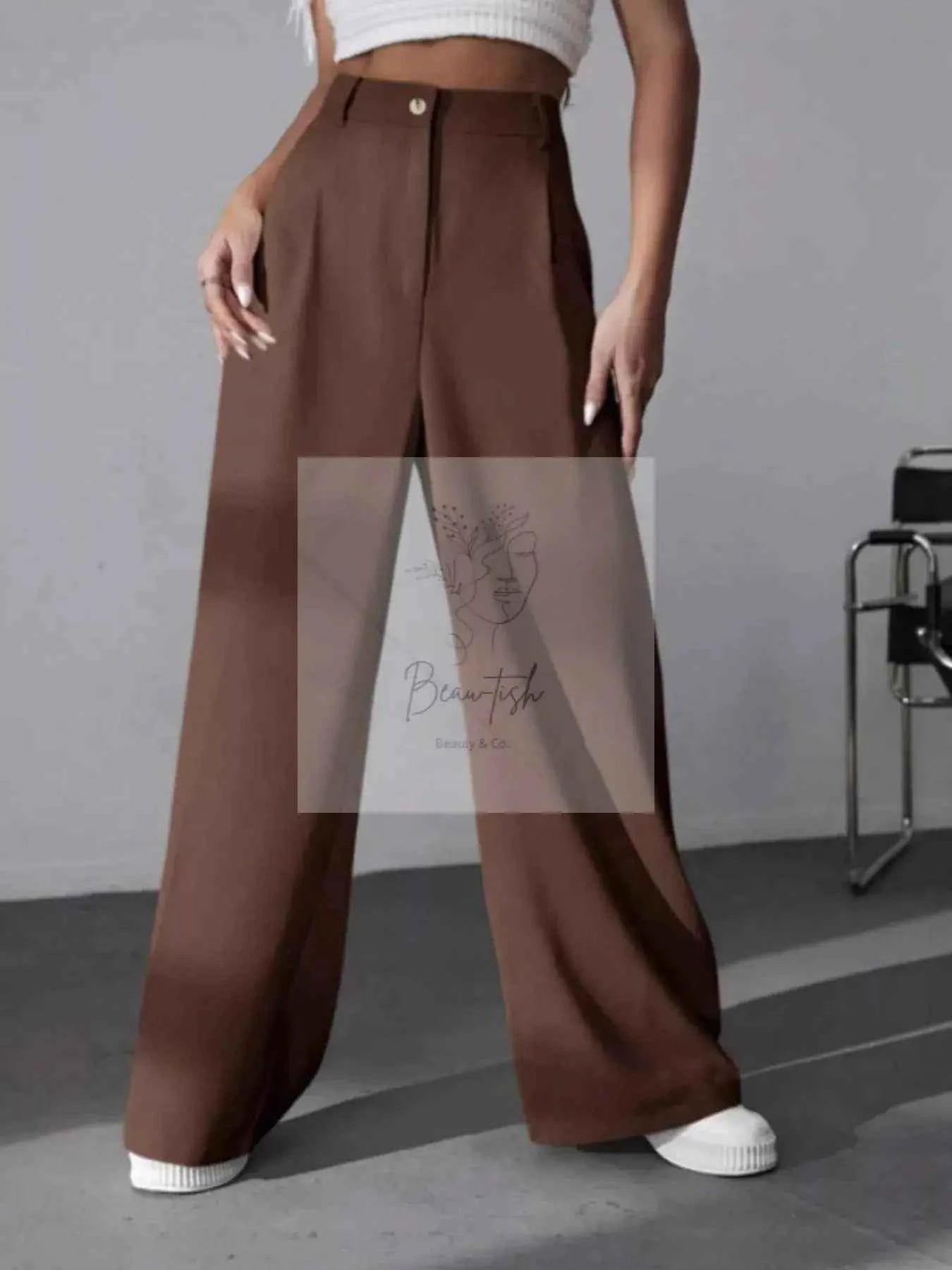 Wide Leg Pleated Pants