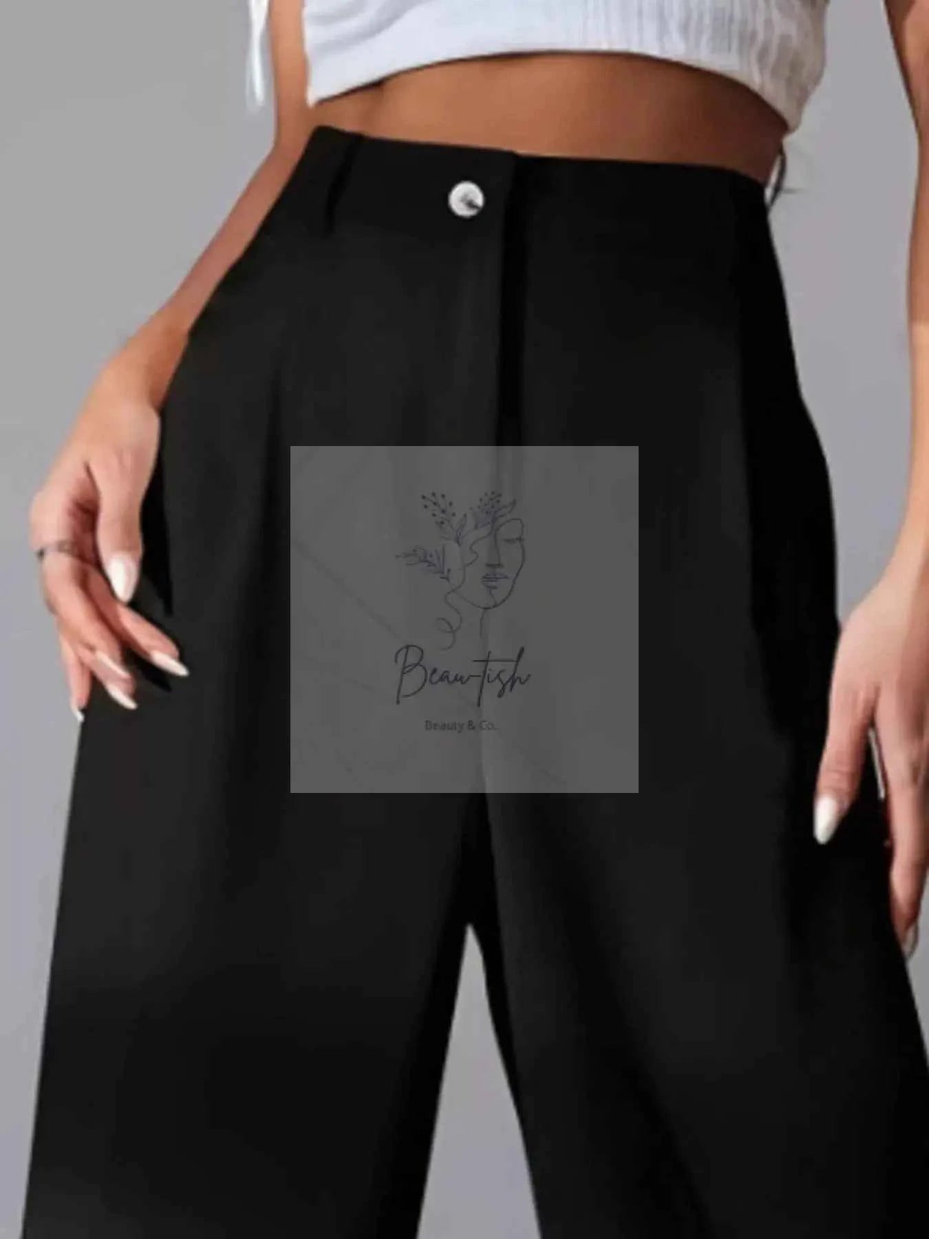 Wide Leg Pleated Pants