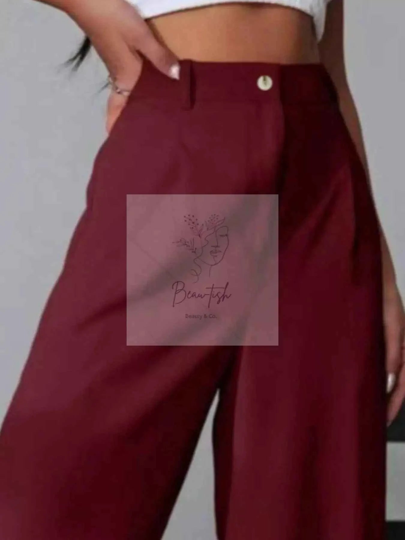 Wide Leg Pleated Pants