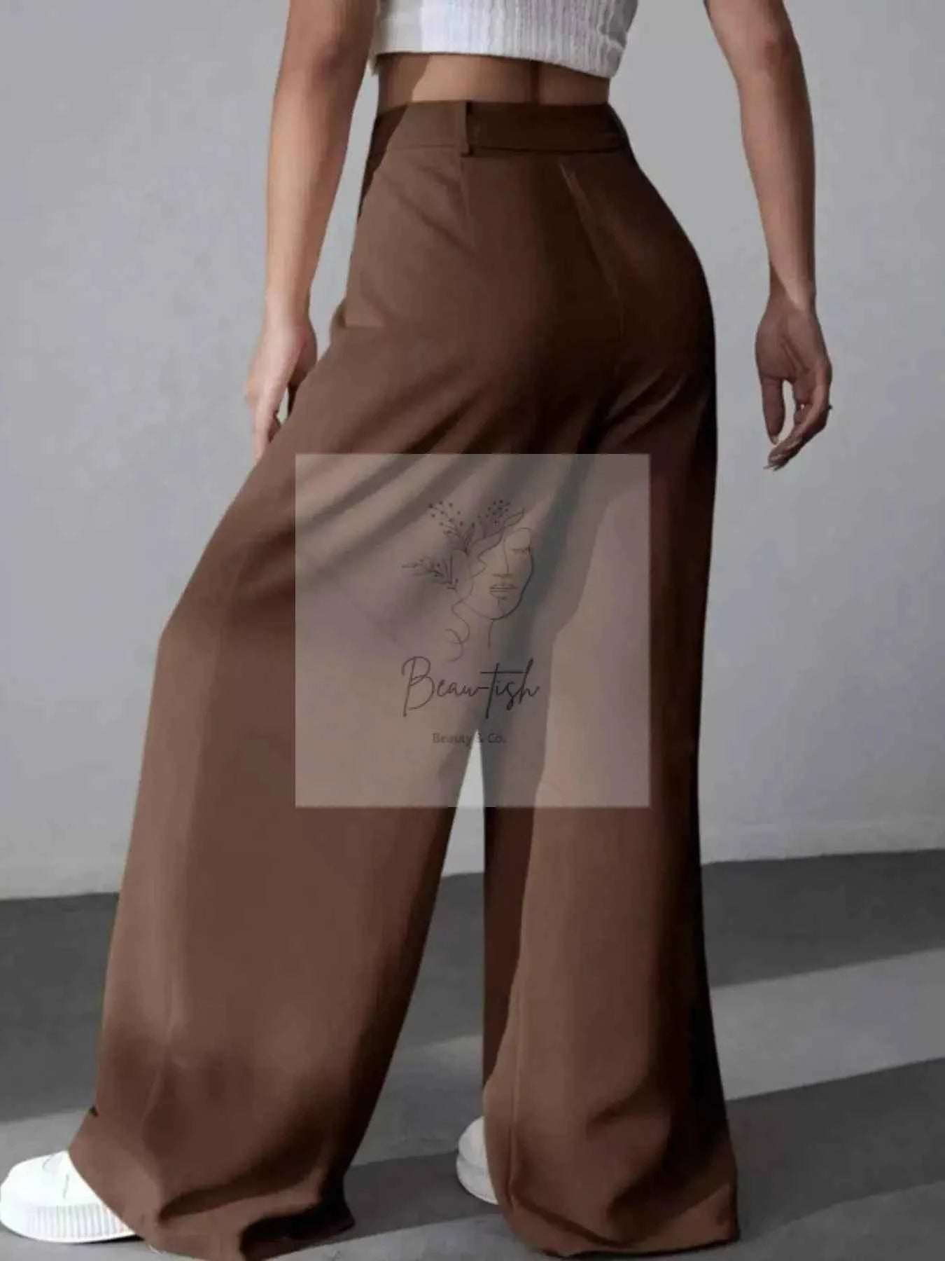 Wide Leg Pleated Pants