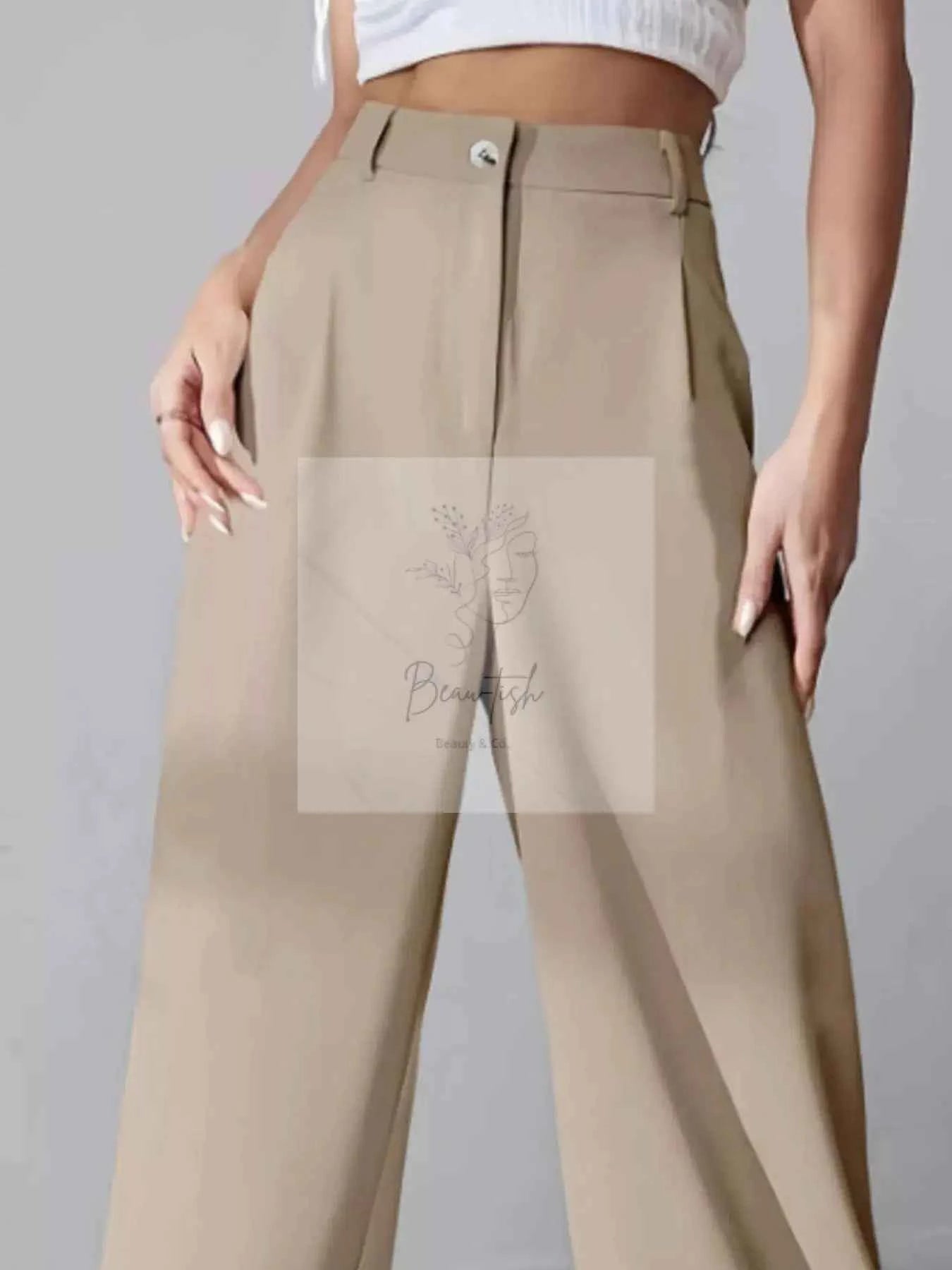 Wide Leg Pleated Pants