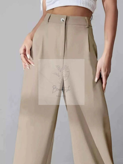 Wide Leg Pleated Pants